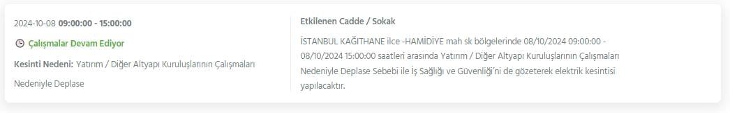 İstanbul'da 8 saati bulacak elektrik kesintisi! BEDAŞ ilçe ilçe açıkladı 10